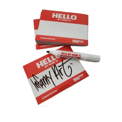 Montana "Hello my name is…“ Matricacsomag (100db) Red / Blue - Image 2