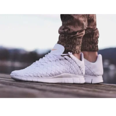 Nike Free Inneva Woven Mid 'White' - Image 3