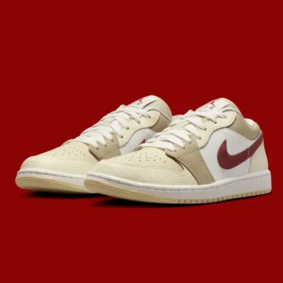Nike Jordan 1 Low SE 'Desert Khaki/Red Sepia' - Image 2