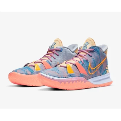 Nike Kyrie 7 Preheat 'Expressions' Orange/Blue - Image 2