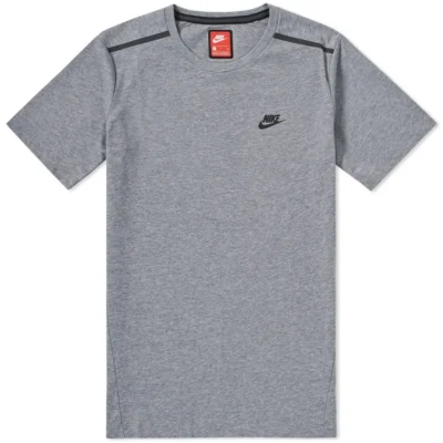 Nike Bonded Tee Carbon Grey/Black - Image 2