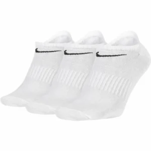 Nike Everyday Lightweight Training No-Show 3 Pair Socks White/Black