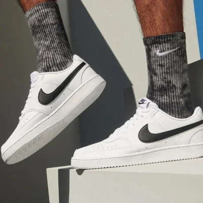 Nike Court Vision Low 'White/Black' - Image 3