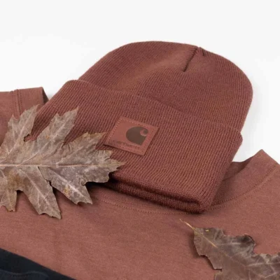 Carhartt Wip Knit Beanie 'Hamilton Brown' - Image 2