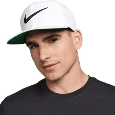 Nike Sportswear Pro Swoosh Snapback Hat White/Black - Image 2