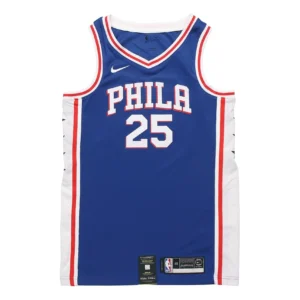 Nike NBA Philadelphia 76ers Ben Simmons Icon Edition Swingman Jersey Rush Blue