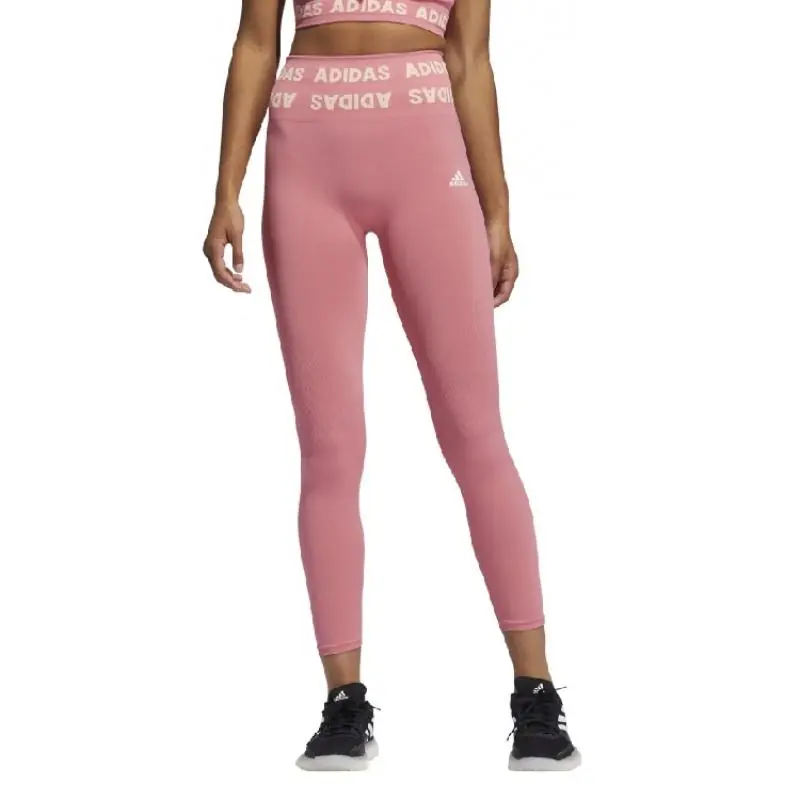 Adidas Aeroknit 7/8 High Rise Leggings Pink
