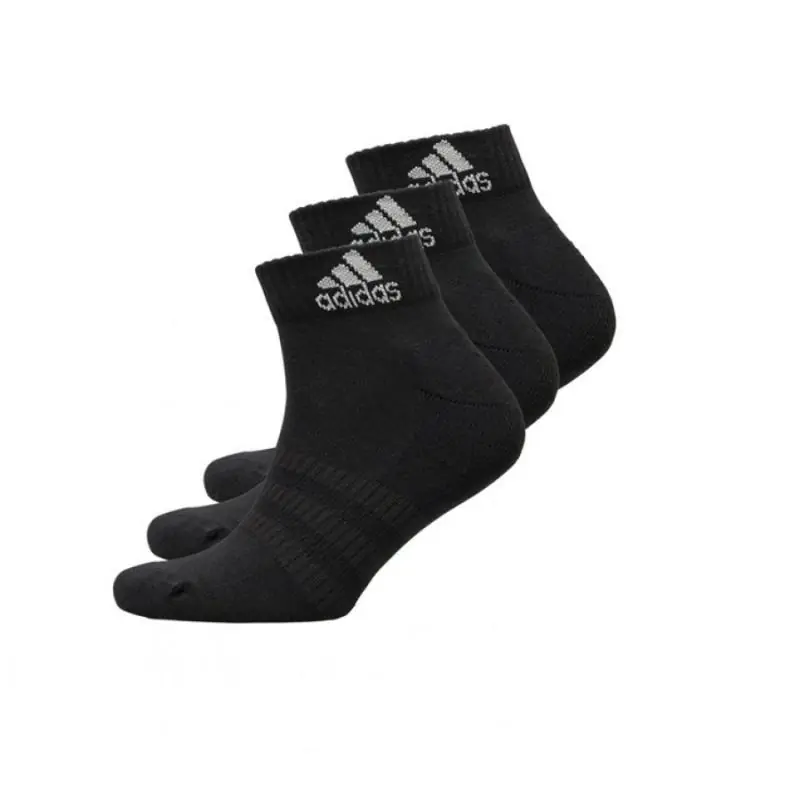 Adidas Cushioned Bokazokni - Fekete (3 Pár)