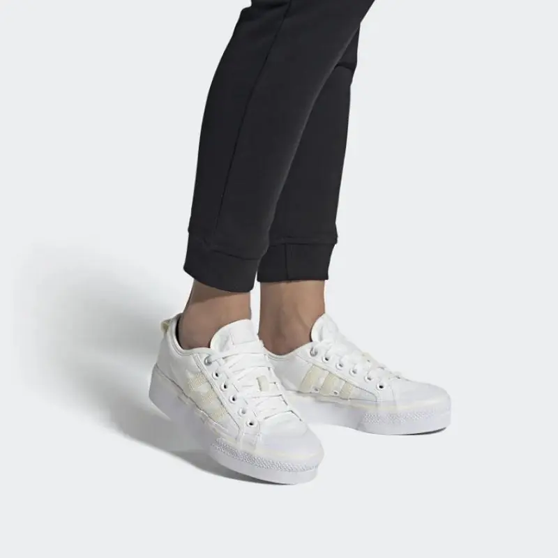 Adidas Nizza Platform (W) - Off White / Cream - Image 2