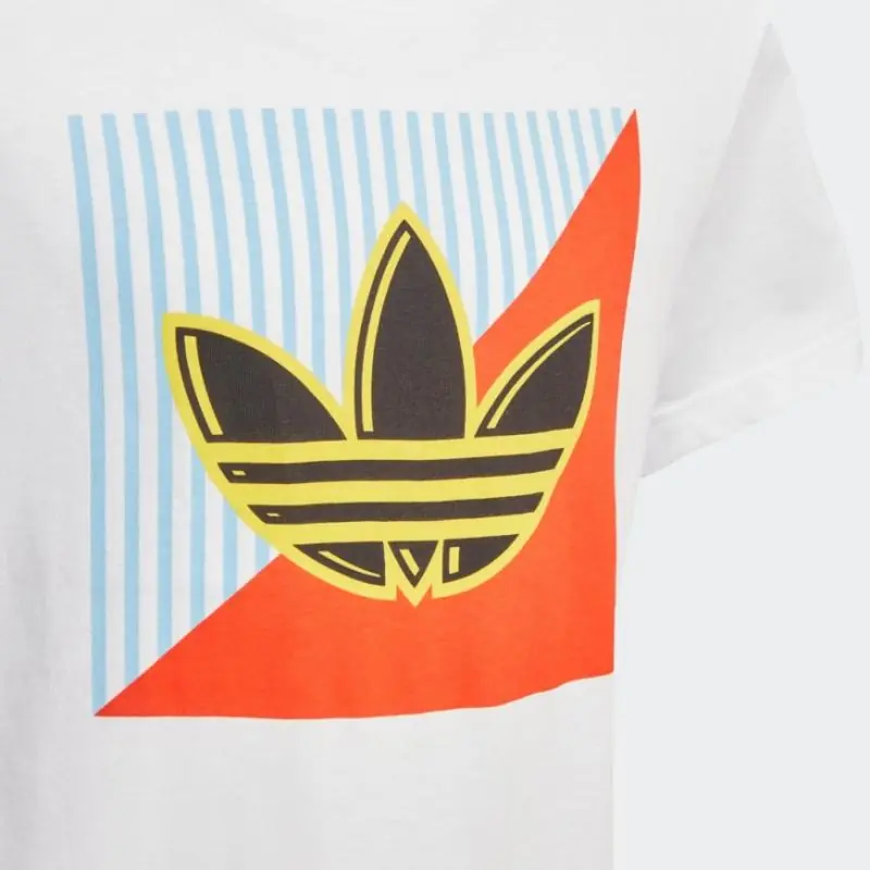 Adidas Originals Kids Graphic Tee - White - Image 2
