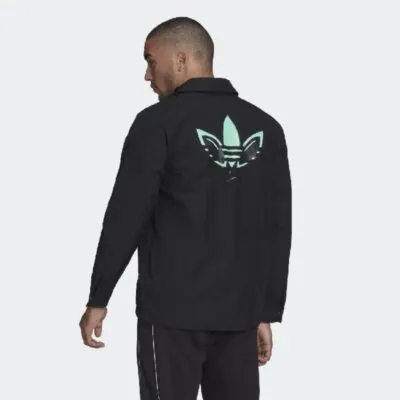 Adidas Originals Mens R.Y.V Coach Jacket Black - Image 2