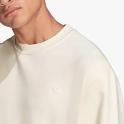 Adidas Originals Premium Crew Sweatshirt White - Image 2