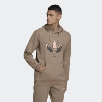 Adidas Originals R.Y.V. ALIEN GRAPHIC HOODIE Chalky Brown - Image 2