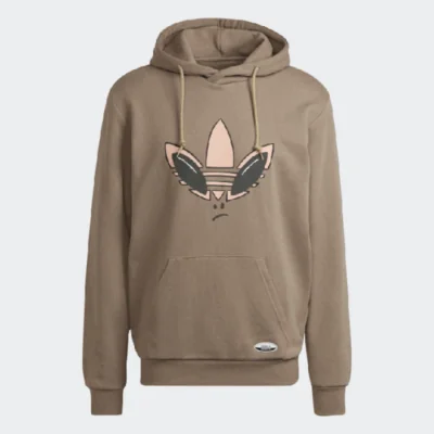 Adidas Originals R.Y.V. ALIEN GRAPHIC HOODIE Chalky Brown
