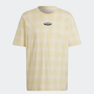 Adidas Originals R.Y.V. Checks Tee - Orange Tint