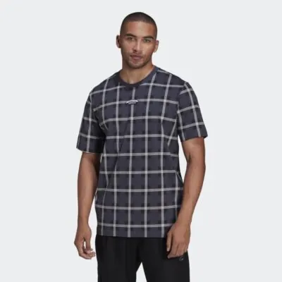 Adidas Originals R.Y.V. Checks Tee - Shadow Navy - Image 2