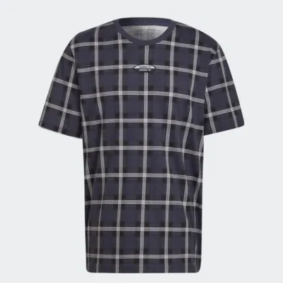 Adidas Originals R.Y.V. Checks Tee - Shadow Navy