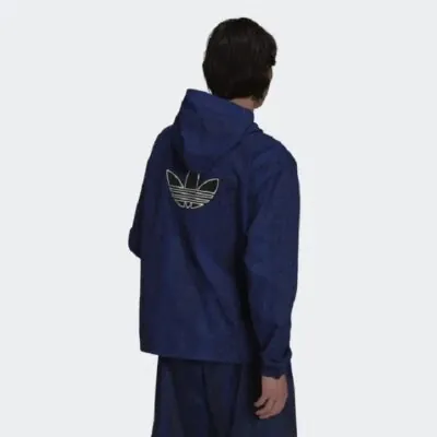 Adidas Originals SPRT Snakeskin Print Windbreaker Victory Blue/Black - Image 2