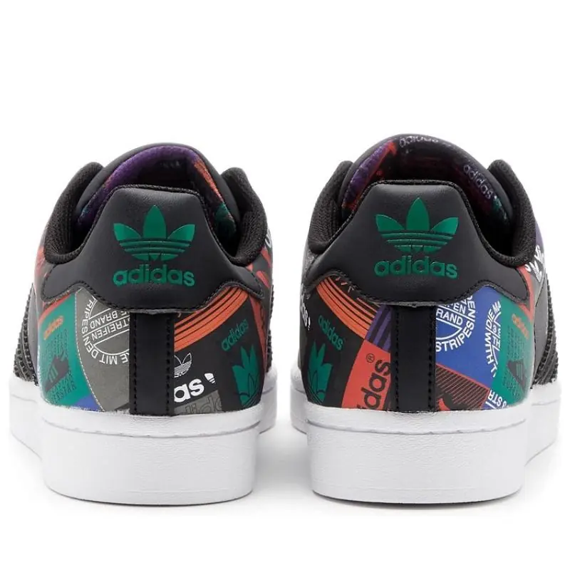 Adidas Superstar 'Multi Logo Patches - Black' - Image 3