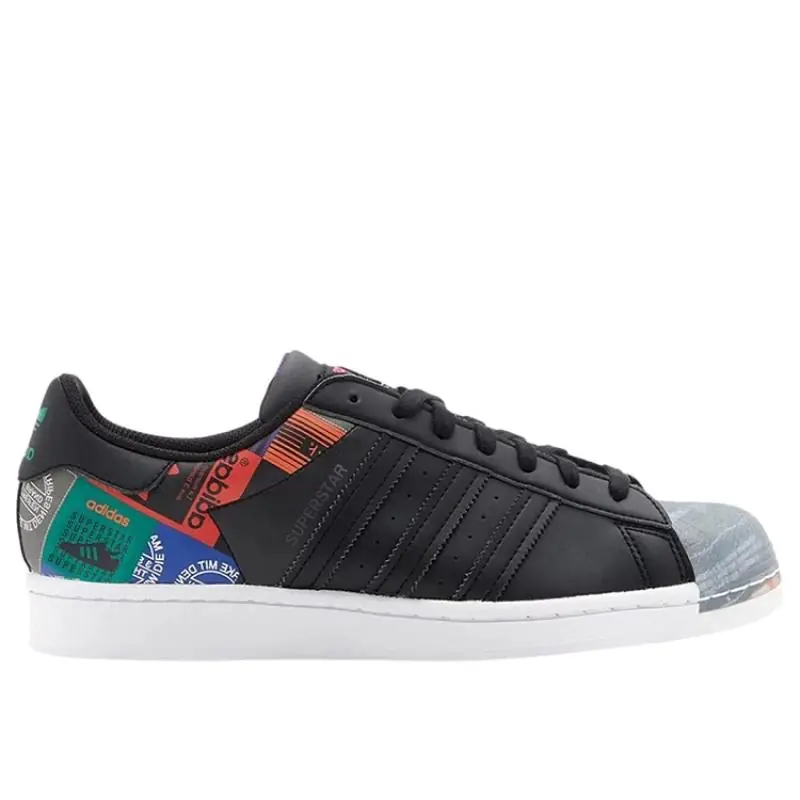 Adidas Superstar 'Multi Logo Patches - Black'