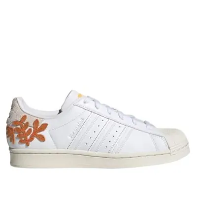 adidas Superstar (W) 'Floral Patches - White Flash Orange'