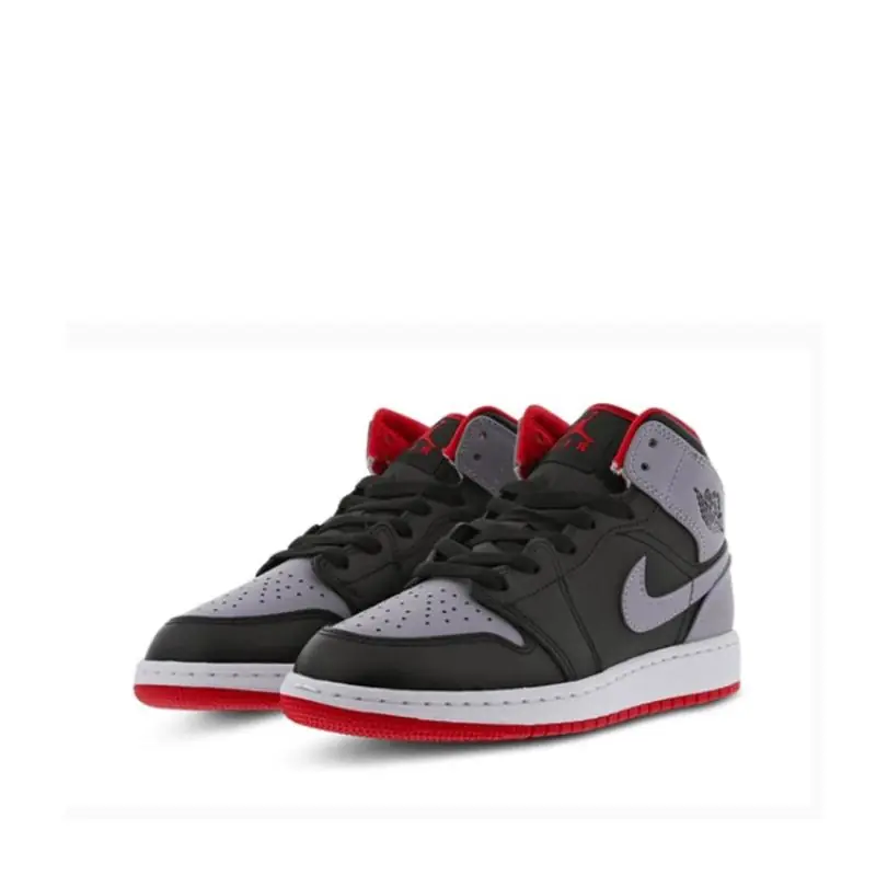 Air Jordan 1 Mid 'Black/Cement Grey' - Image 3