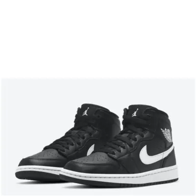 Air Jordan 1 Mid - Black / White - Image 3