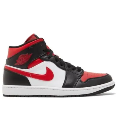 Air Jordan 1 Mid 'Bred Toe'