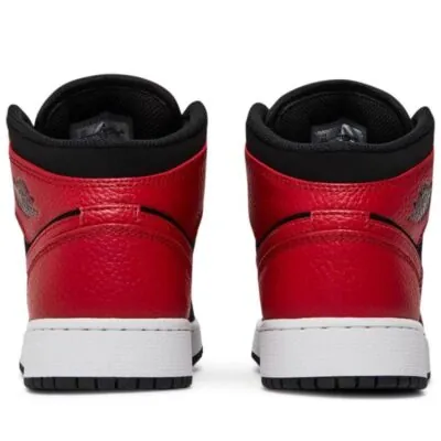 Air Jordan 1 Mid (GS) - Black / Gym Red - Image 3