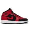 Air Jordan 1 Mid (GS) - Black / Gym Red