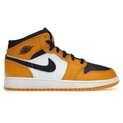 Air Jordan 1 Mid (GS) Taxi/Black/White