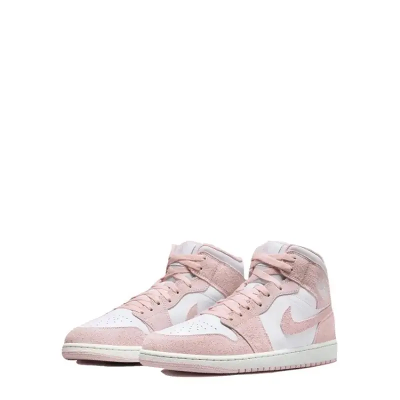 Air Jordan 1 Mid SE (GS) White/Legend Pink - Image 3