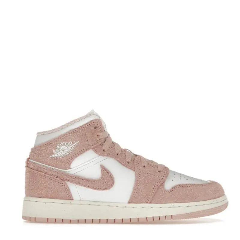Air Jordan 1 Mid SE (GS) White/Legend Pink