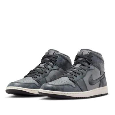 Air Jordan 1 Mid SE - Smoke Grey/Sail/Off-Noir - Image 2