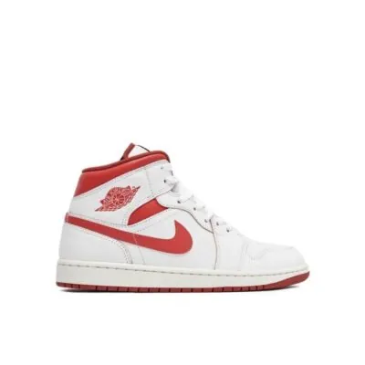 Air Jordan 1 Mid SE White/Lobster/Dune Red/Sail