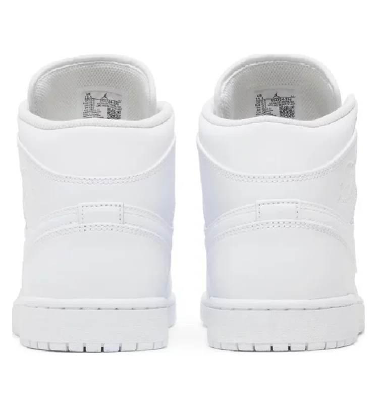 Air Jordan 1 Mid 'Triple White' 2022 - Image 3