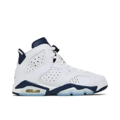 Air Jordan 6 Retro (GS) White/Navy