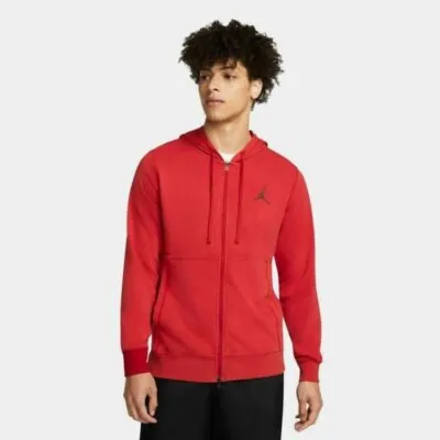 Air Jordan Dri-FIT Fleece Full-Zip Hoodie 'Gym Red' - Image 2