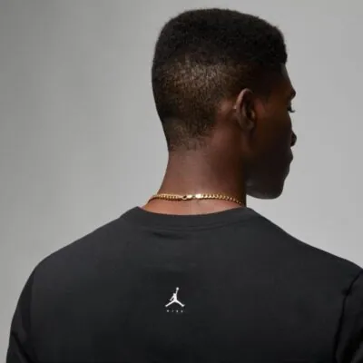 Air Jordan MVP Flight Wordmark Crew Tee - Black - Image 3