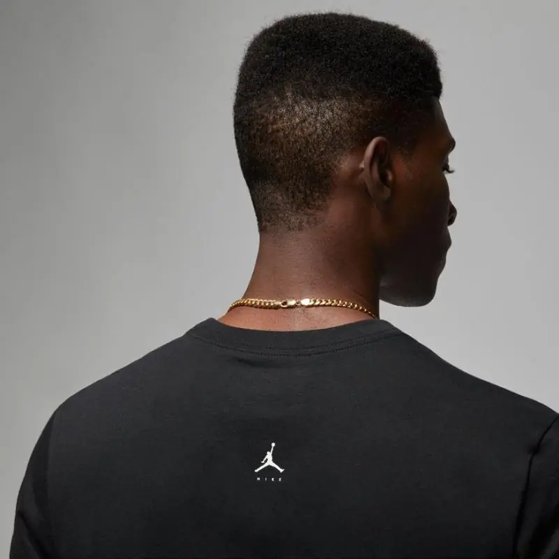 Air Jordan Wordmark Crew Tee - Black - Image 3