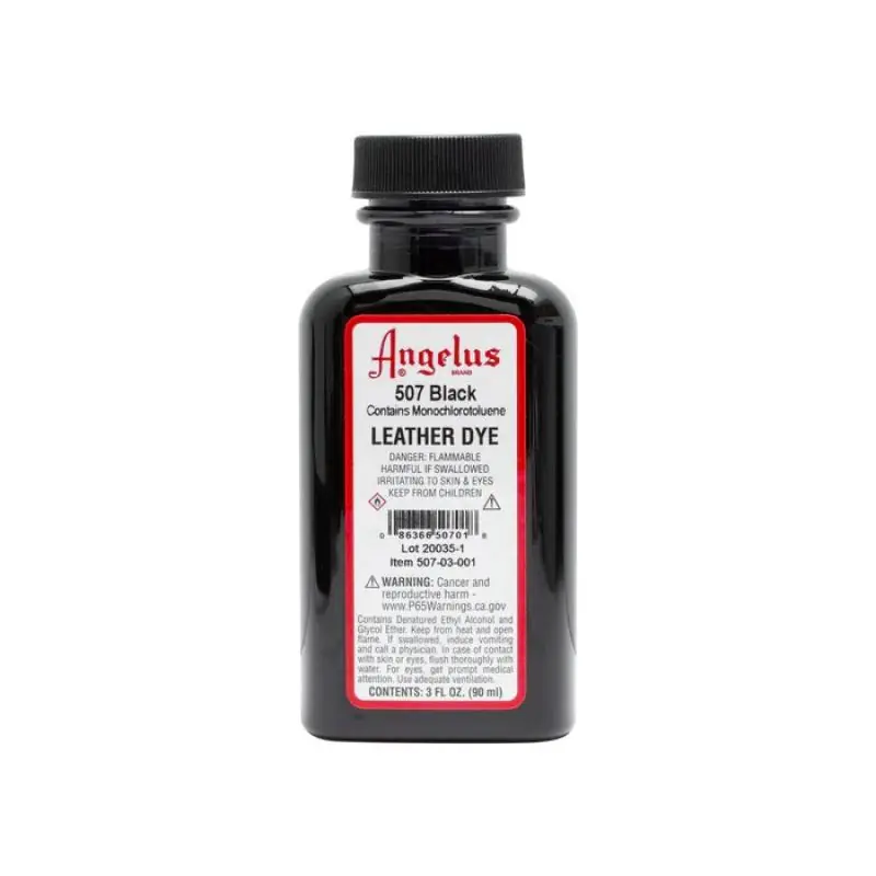 Angelus Leather Dye 507 Balck Ink - 3oz