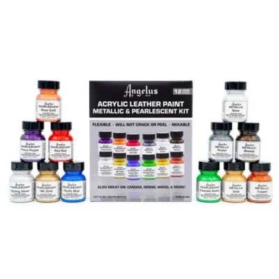Angelus Pearlescent & Metallic Color Kit (12db)