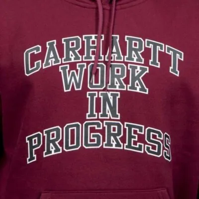 Carhartt Hooded WIP Division Sweat - Mulberry - Image 2