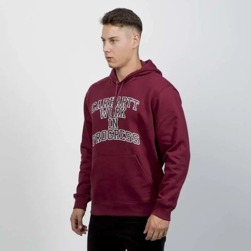 Carhartt Hooded WIP Division Sweat/Pulóver - Mulberry - Image 4