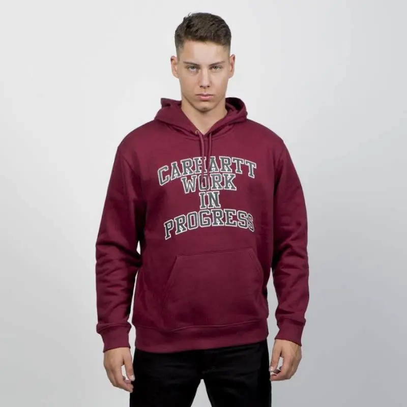 Carhartt Hooded WIP Division Sweat/Pulóver - Mulberry