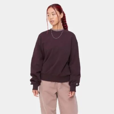 Carhartt W' Casey Sweatshirt Dark Plum/Silver - Image 2