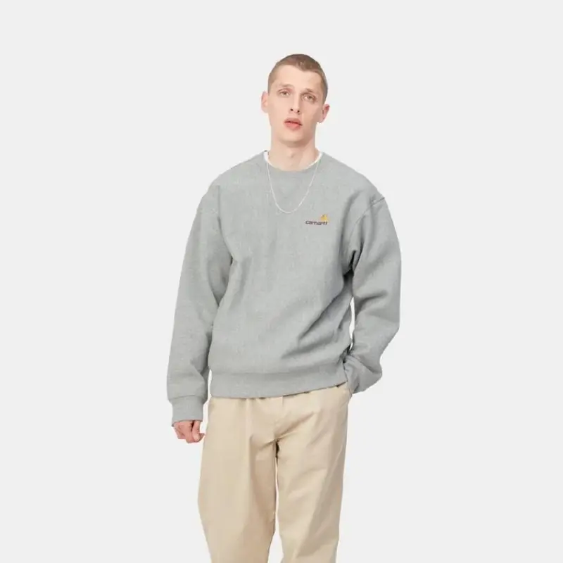 Carhartt Wip American Script Sweat/Pulóver - Szürke