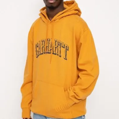 Carhartt Wip Hooded Scrawl Sweat Ochre/Enzian