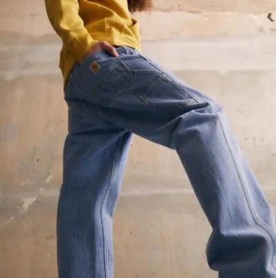 Carhartt Wip Jay 'Single Knee Pant' Blue Light Stone Washed - Image 3