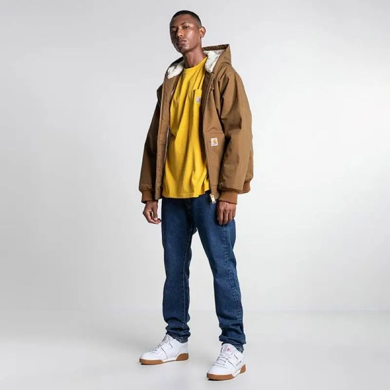 Carhartt WIP L/S Pocket Loose T-Shirt/Hosszú Ujjú Póló - Citromsárga - Image 4